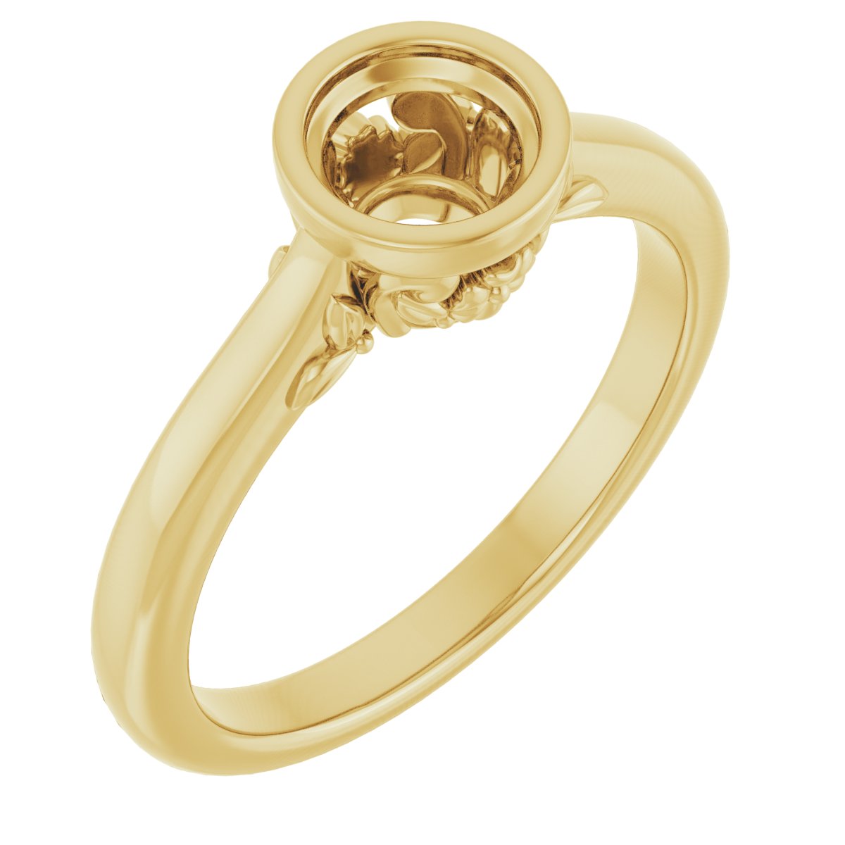 Bezel-Set Engagement Ring