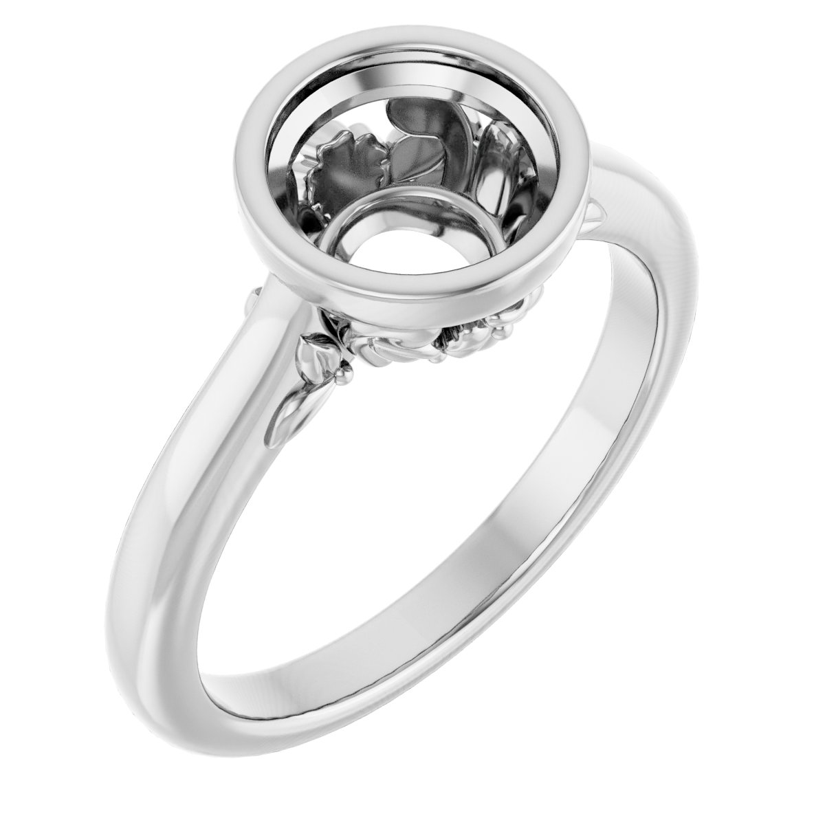Bezel-Set Engagement Ring