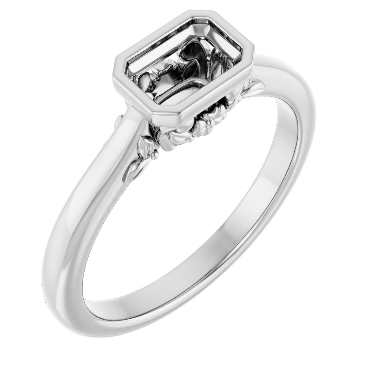 Bezel-Set Engagement Ring