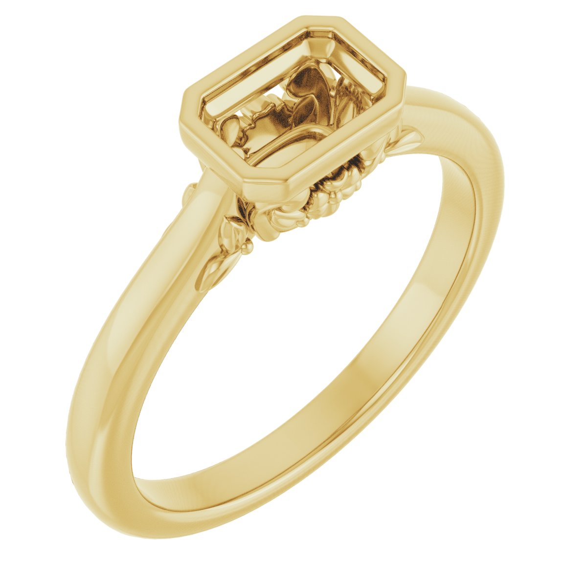 Bezel-Set Engagement Ring