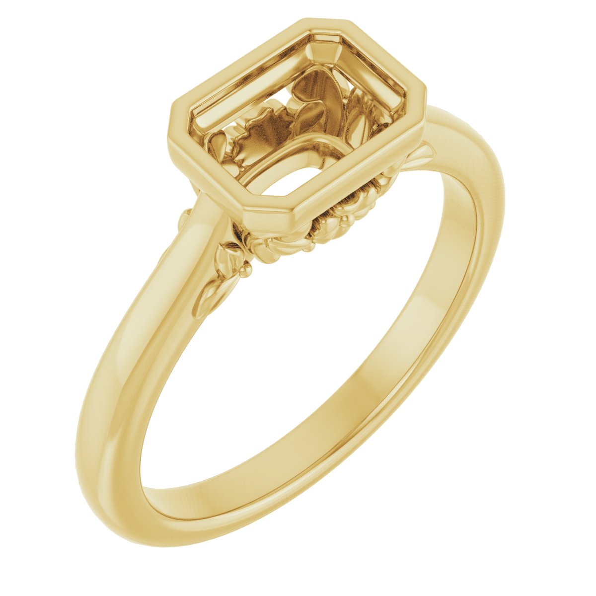 Bezel-Set Engagement Ring