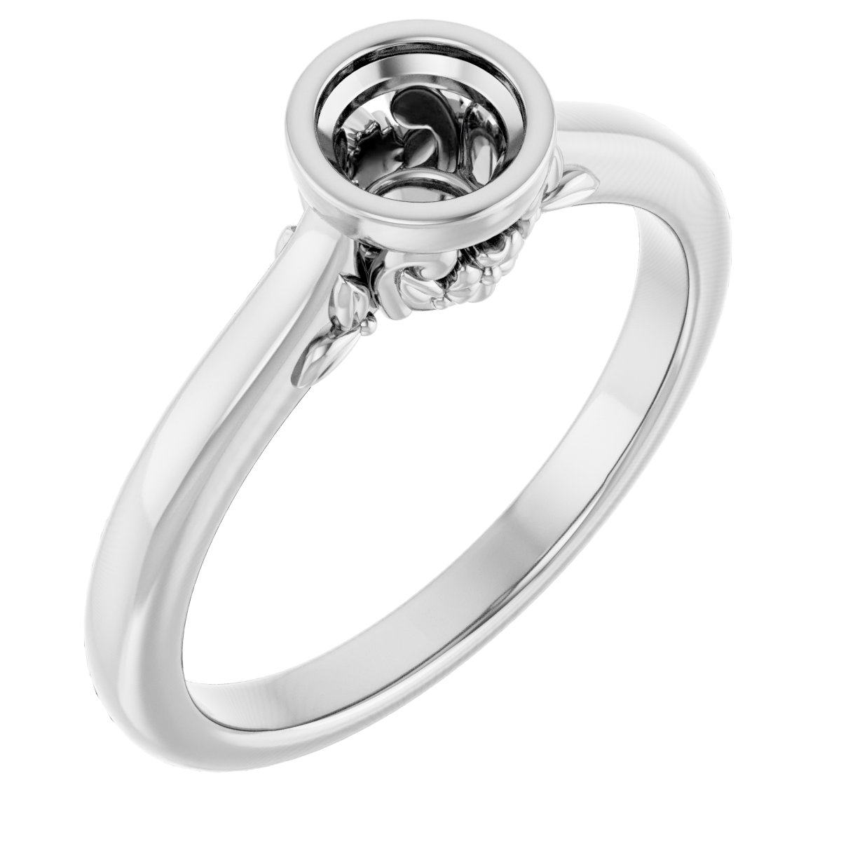 Bezel-Set Engagement Ring