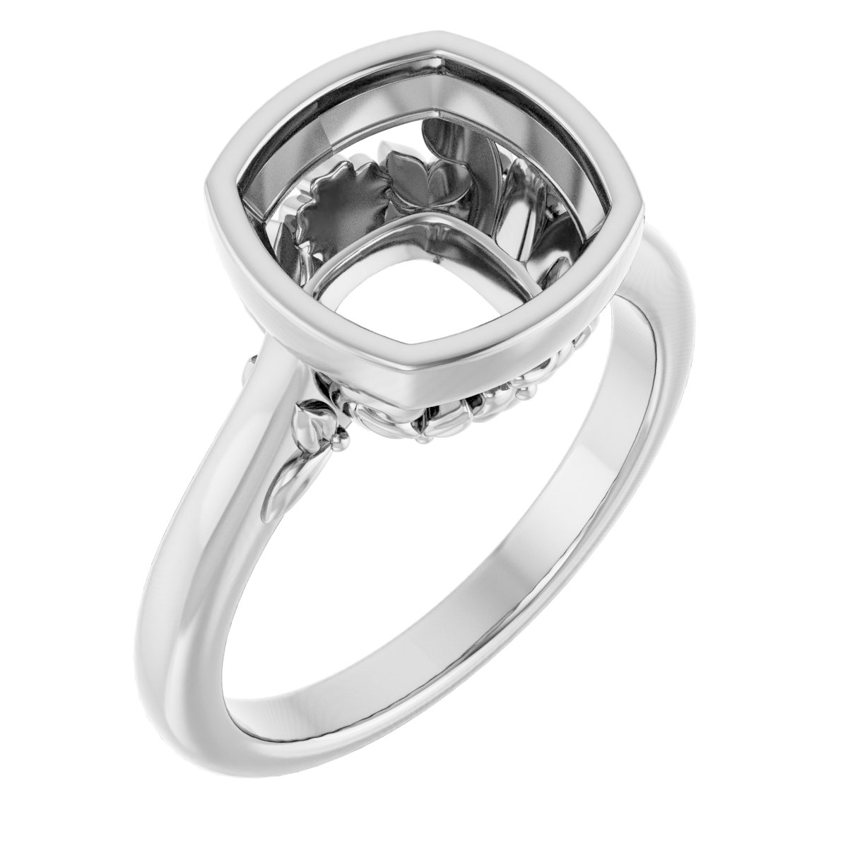 Bezel-Set Engagement Ring