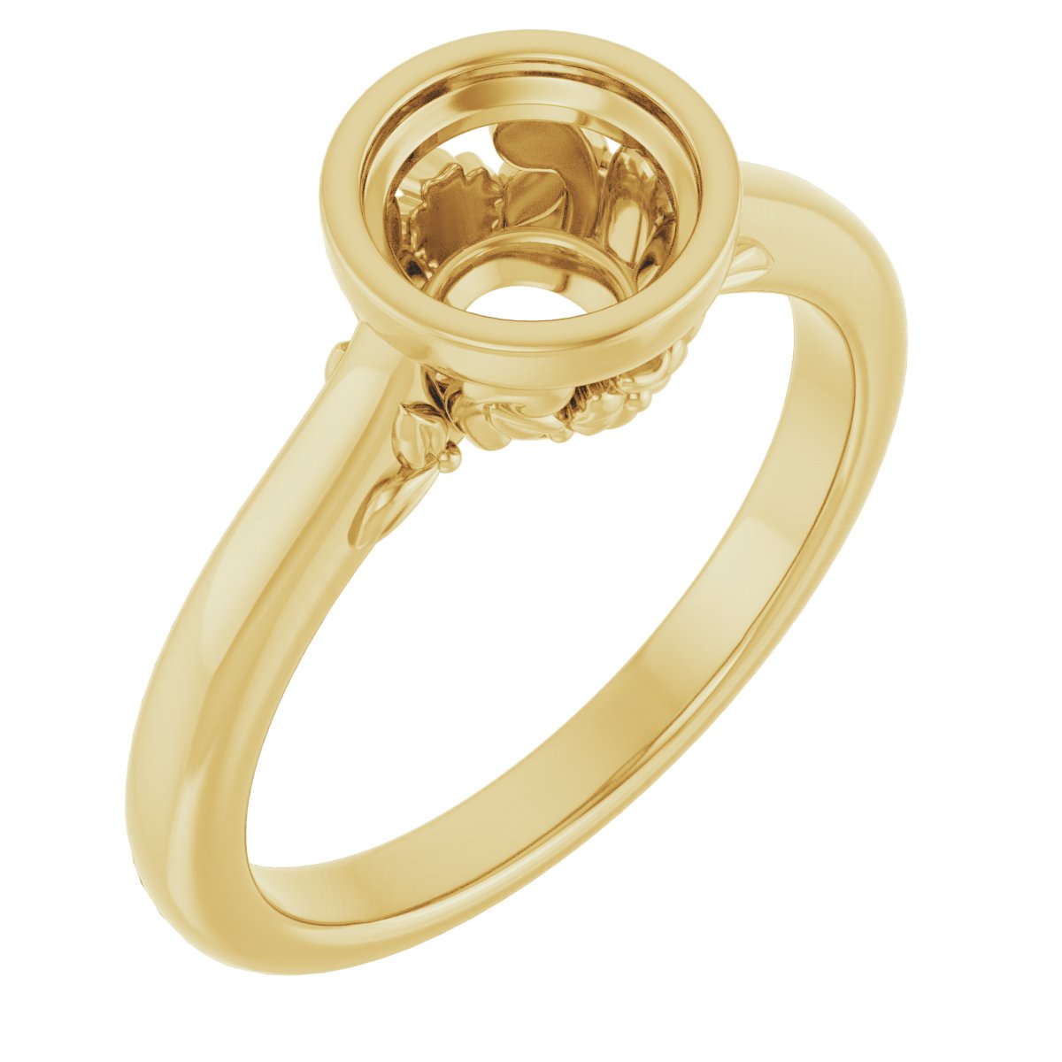 Bezel-Set Engagement Ring