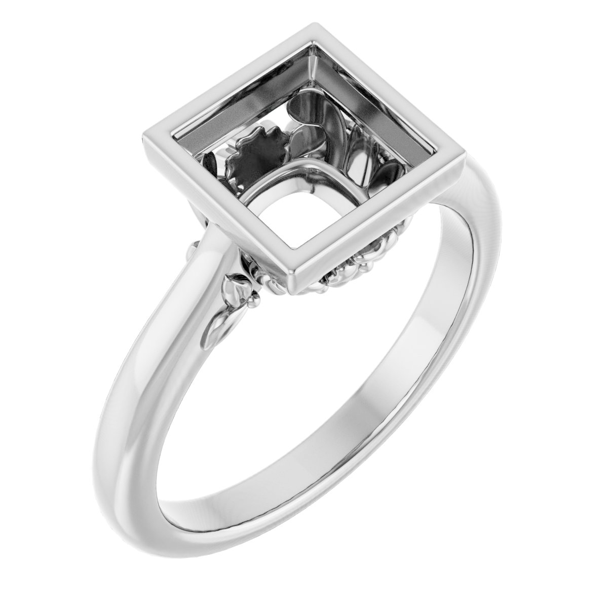 Bezel-Set Engagement Ring