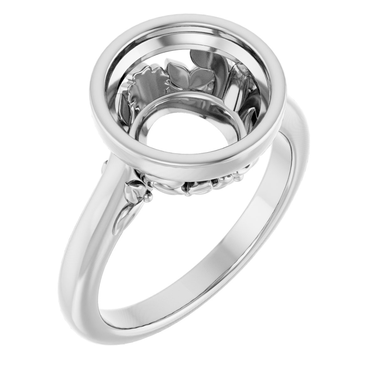 Bezel-Set Engagement Ring