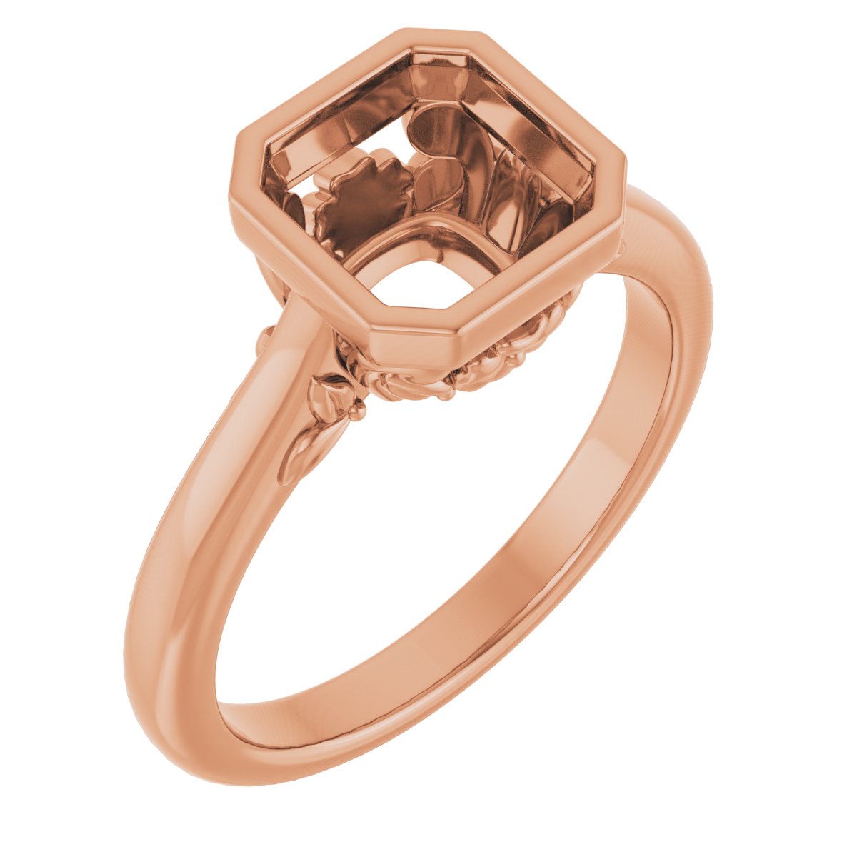 Bezel-Set Engagement Ring