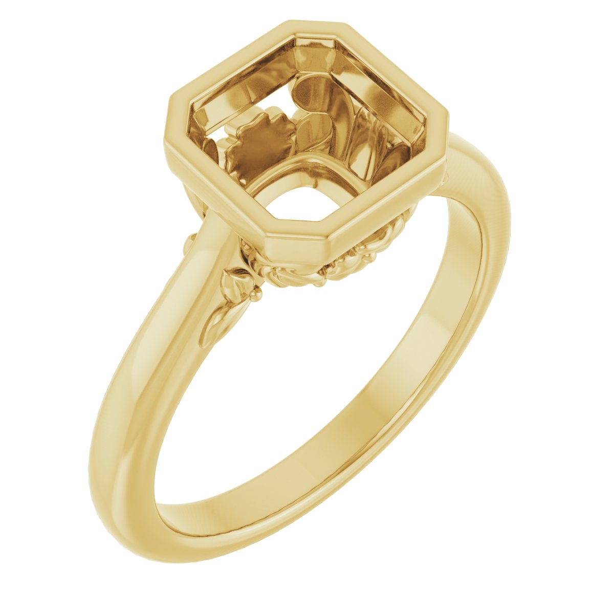 Bezel-Set Engagement Ring