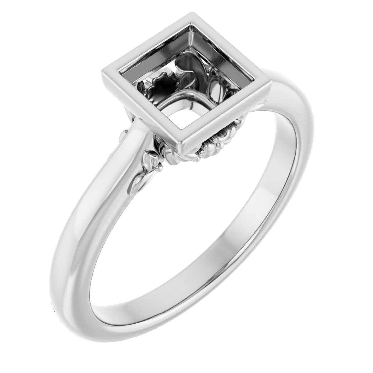 Bezel-Set Engagement Ring