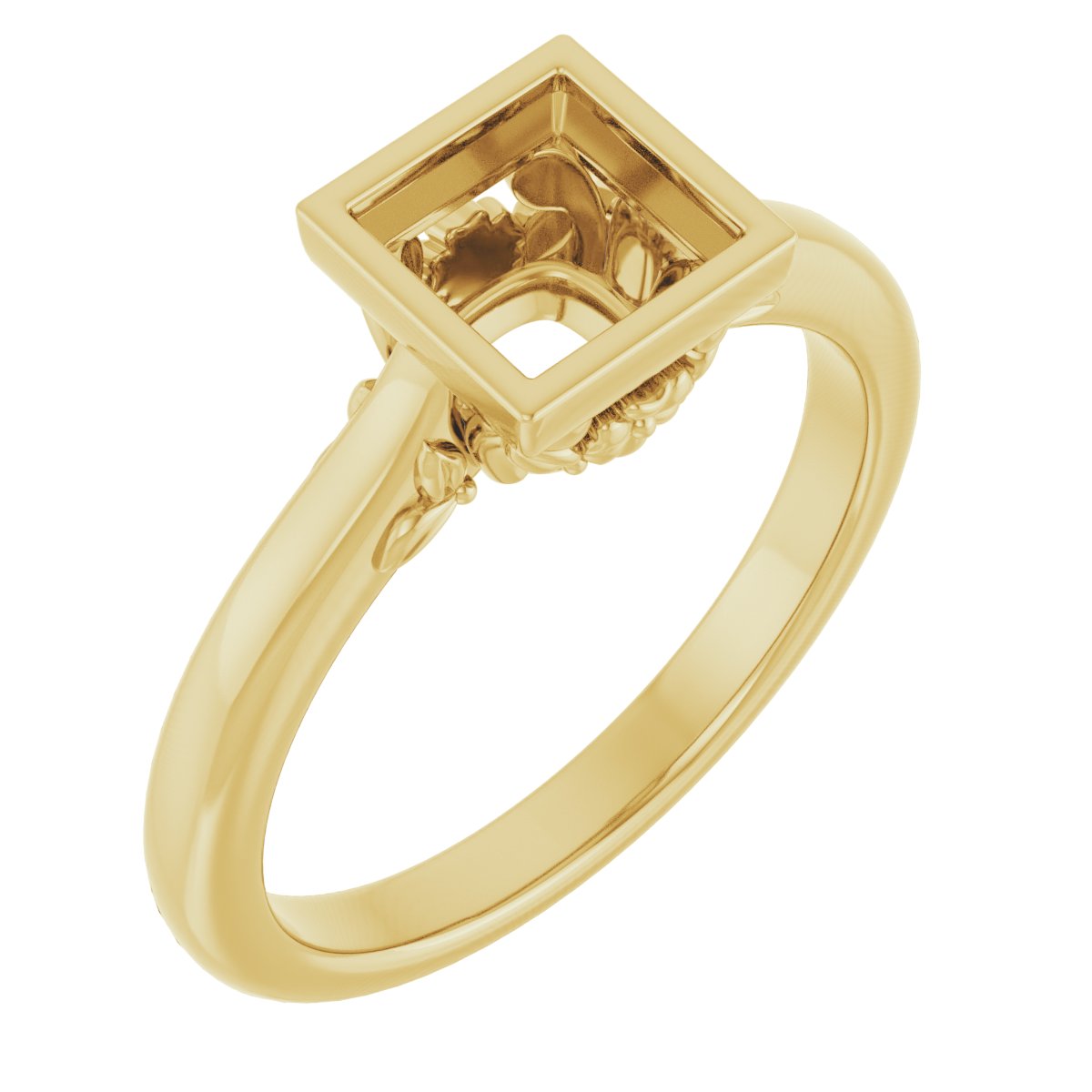 Bezel-Set Engagement Ring