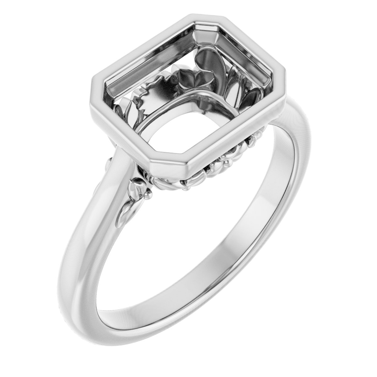 Bezel-Set Engagement Ring