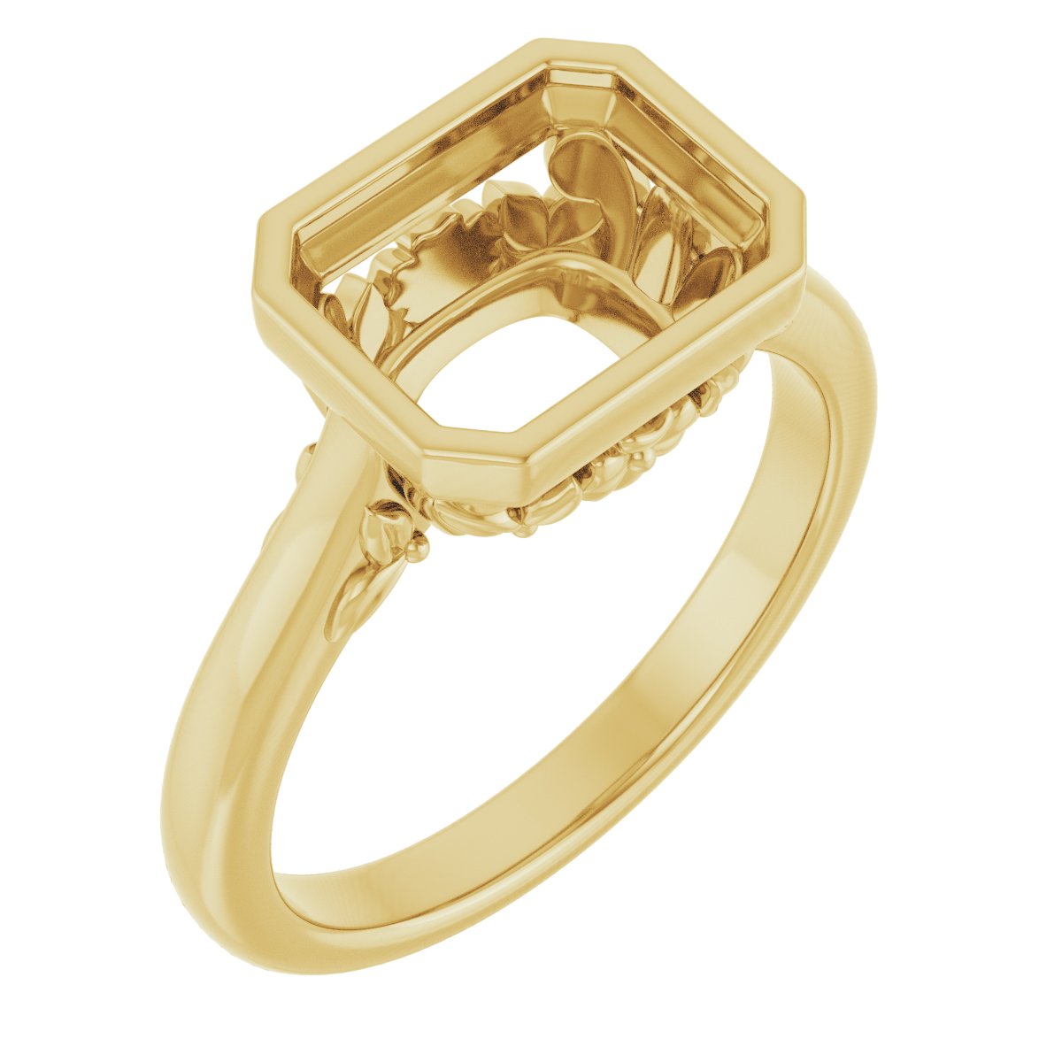 Bezel-Set Engagement Ring