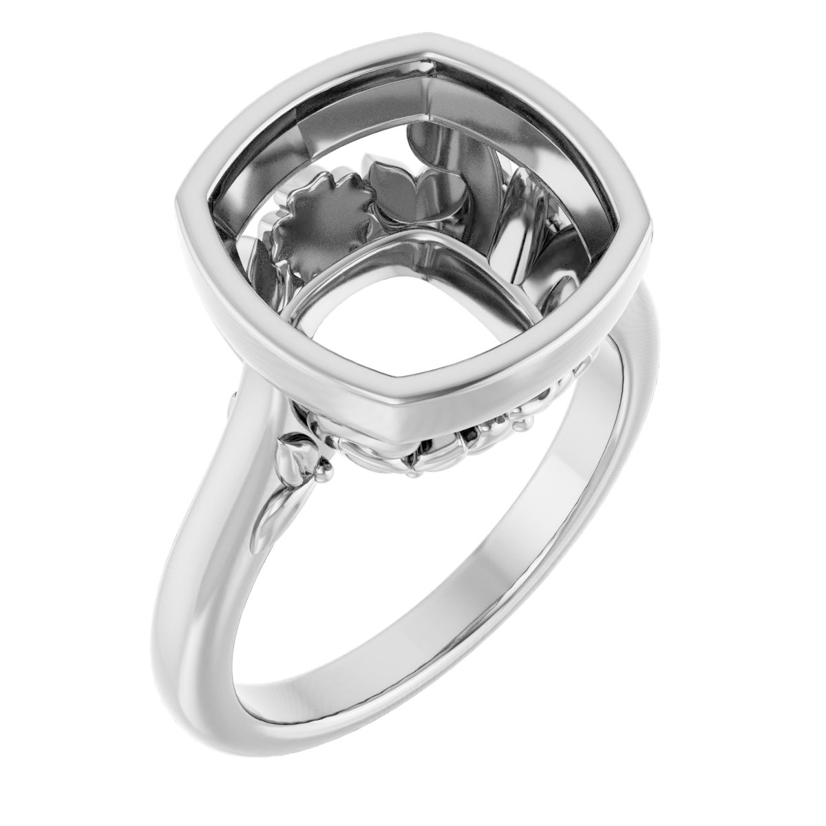 Bezel-Set Engagement Ring