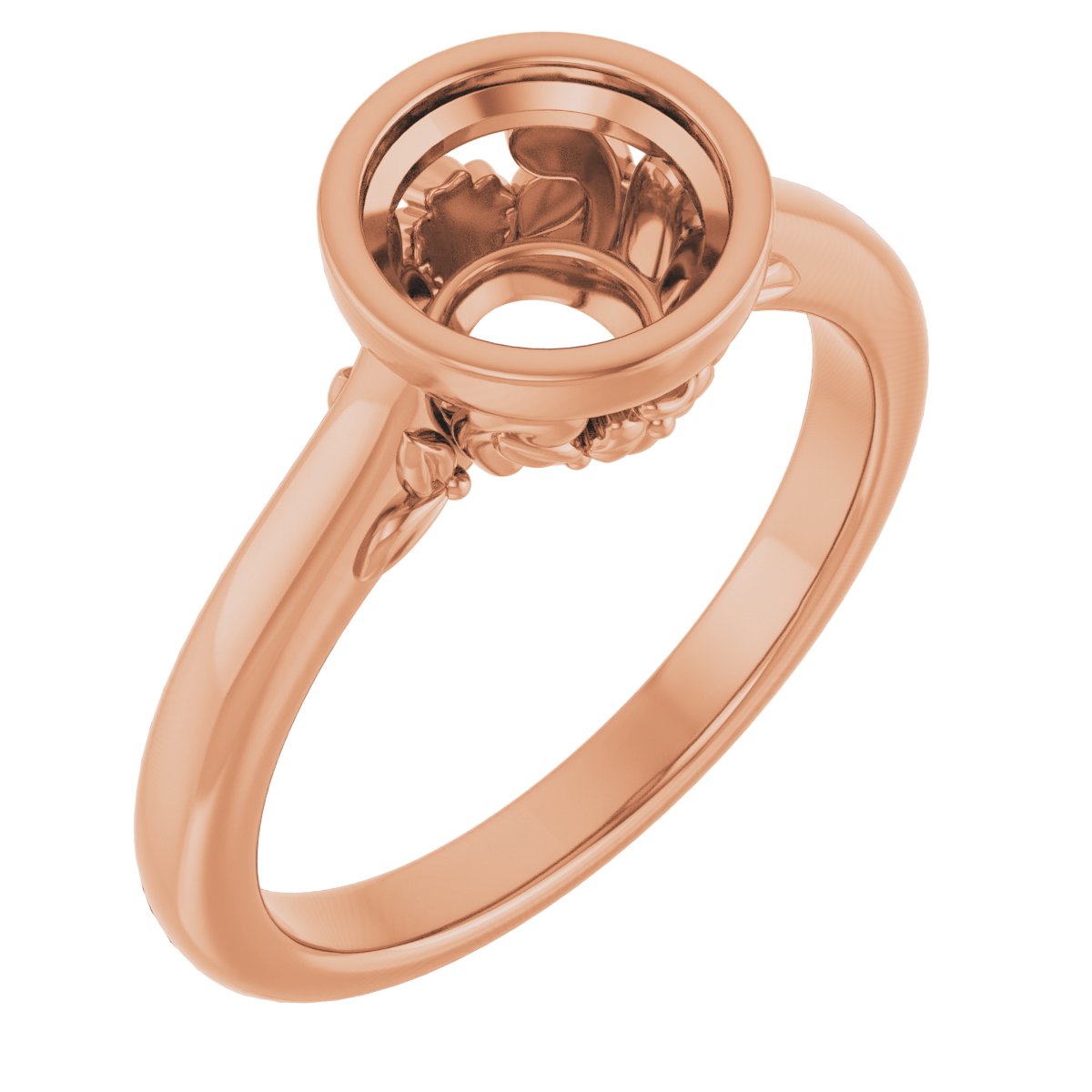 Bezel-Set Engagement Ring