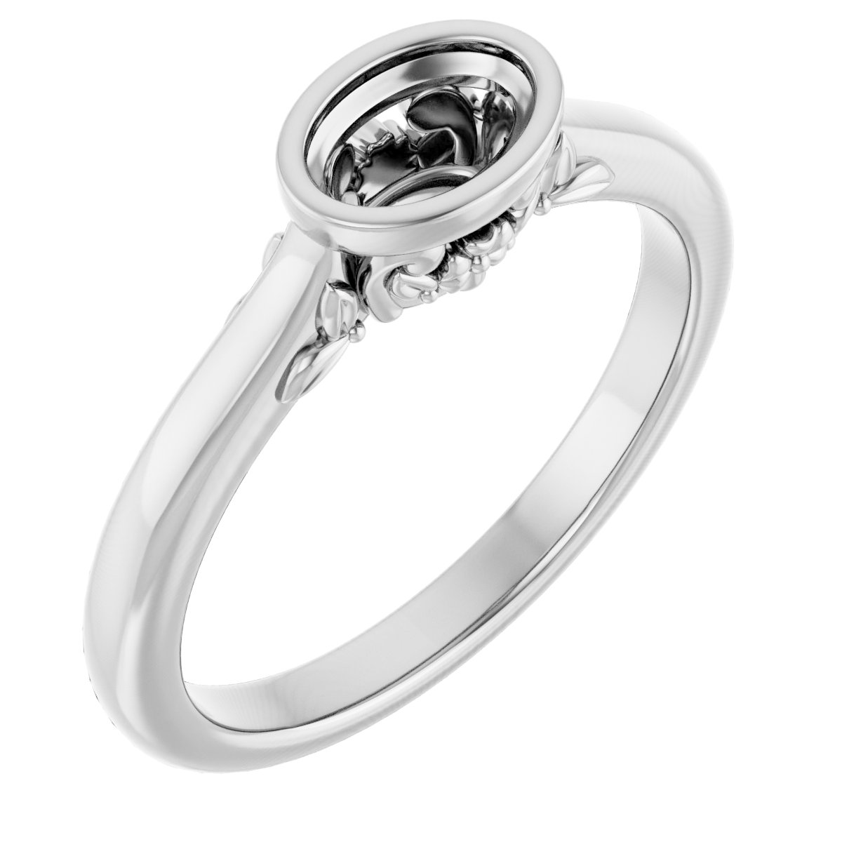 Bezel-Set Engagement Ring