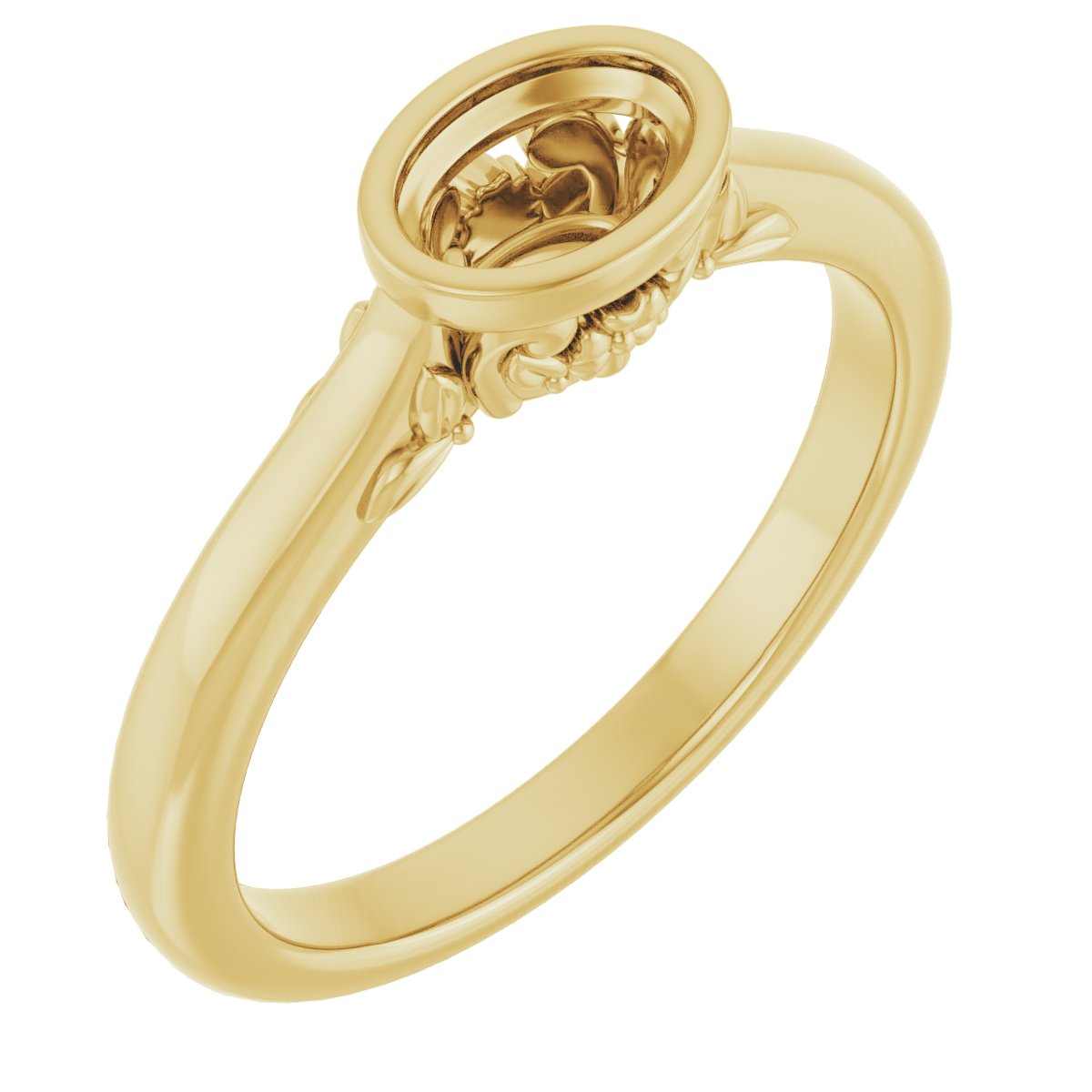 Bezel-Set Engagement Ring