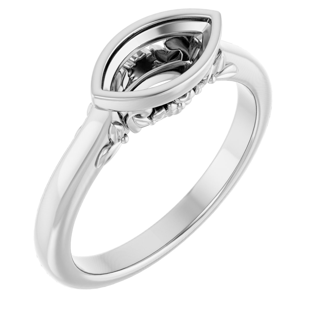 Bezel-Set Engagement Ring