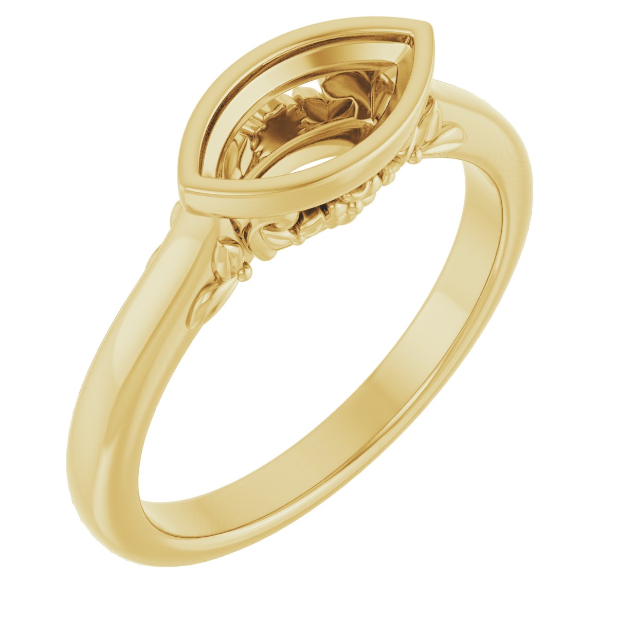 Bezel-Set Engagement Ring
