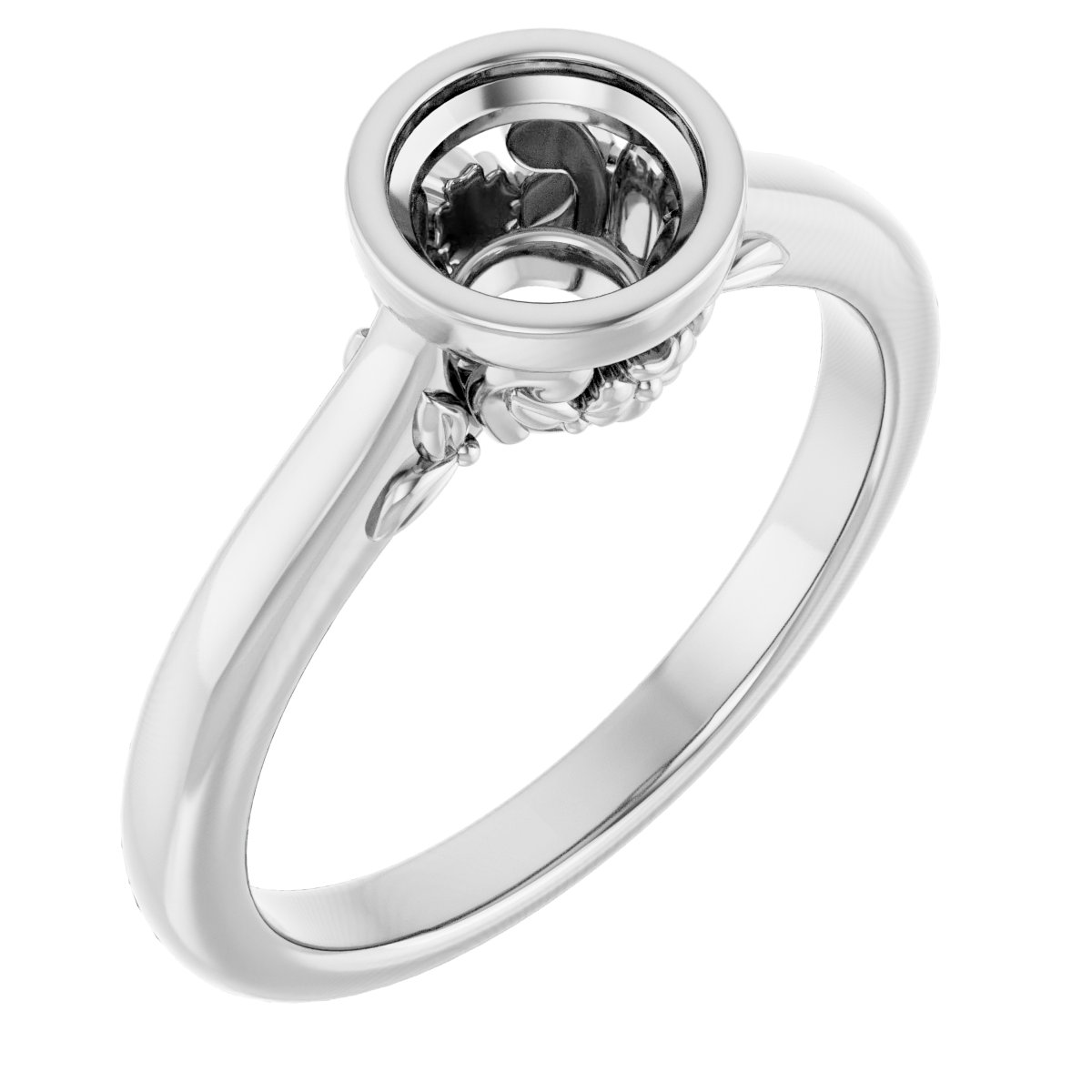 Bezel-Set Engagement Ring