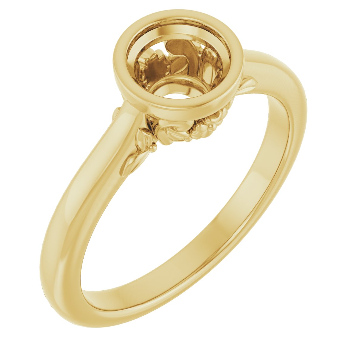 Bezel-Set Engagement Ring