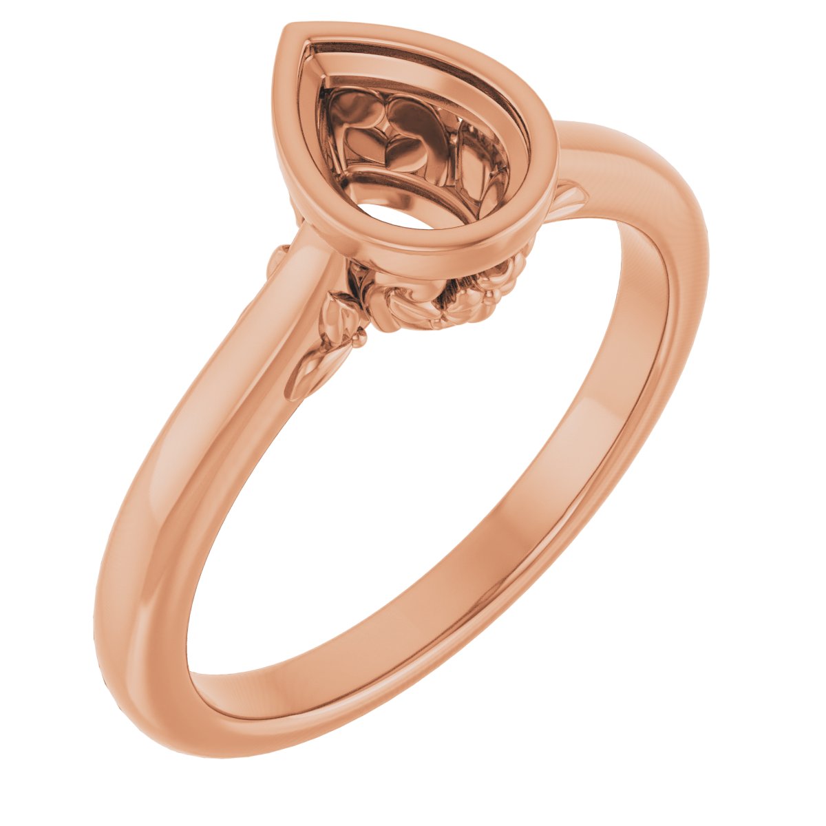 Bezel-Set Engagement Ring