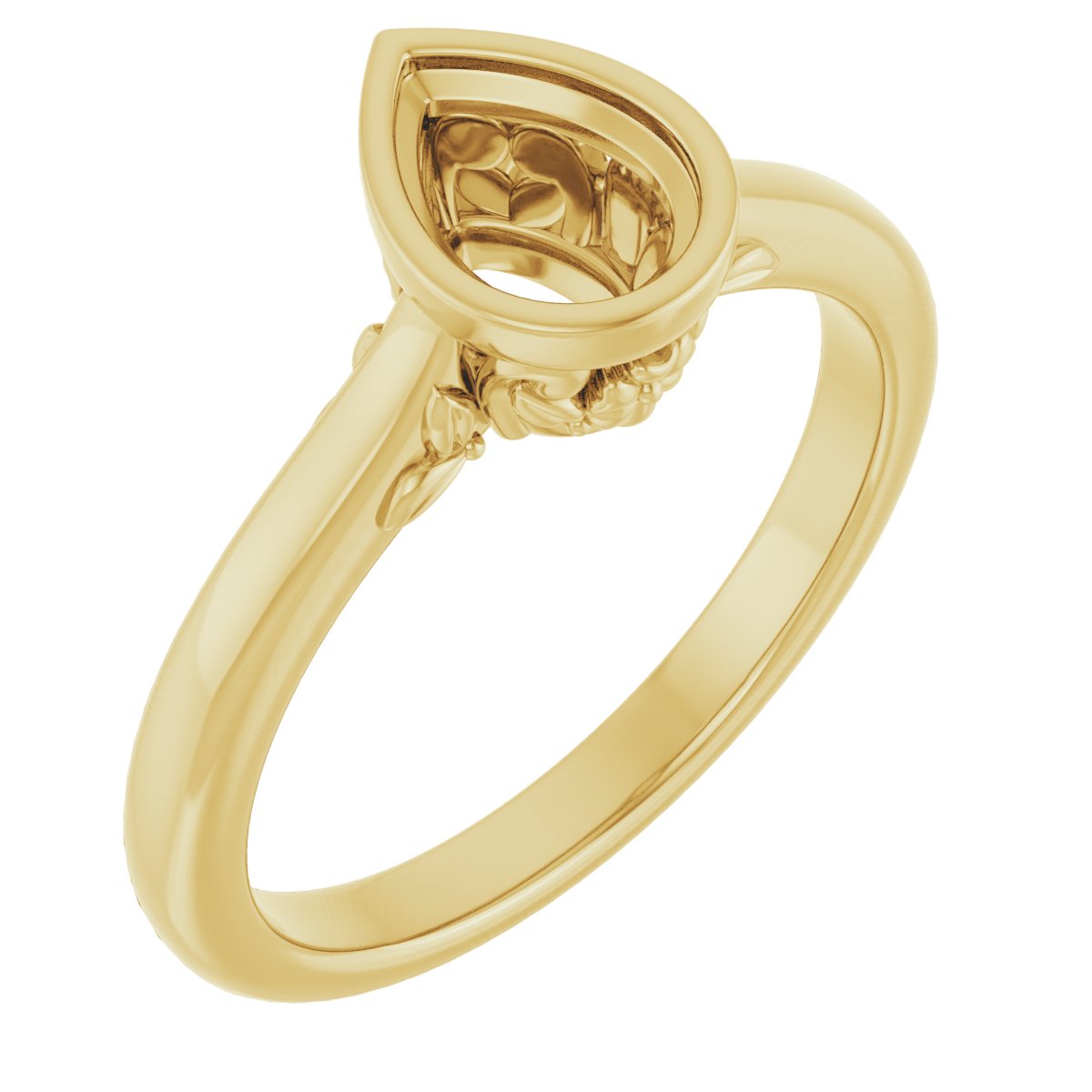 Bezel-Set Engagement Ring