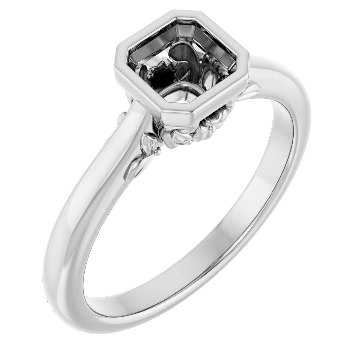 Bezel-Set Engagement Ring