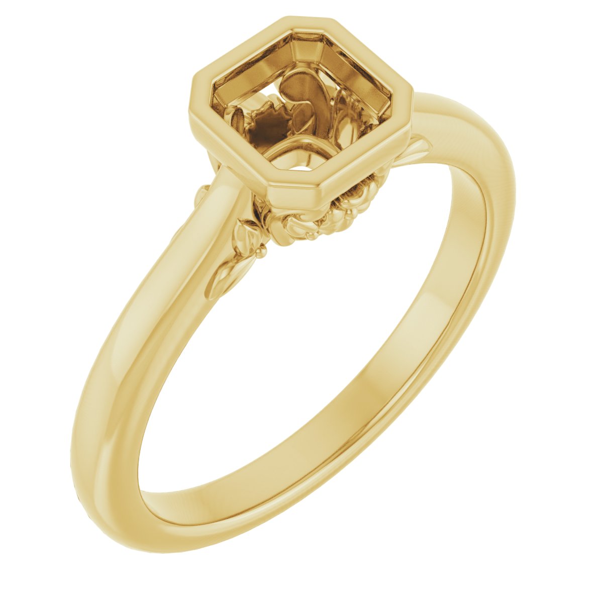 Bezel-Set Engagement Ring