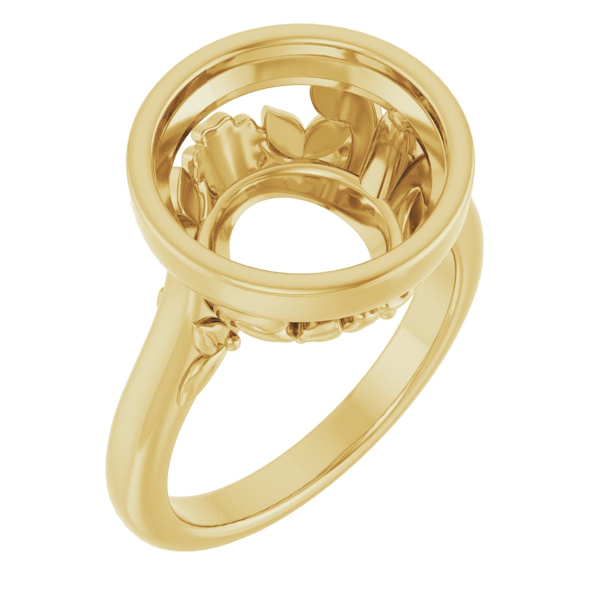 Bezel-Set Engagement Ring