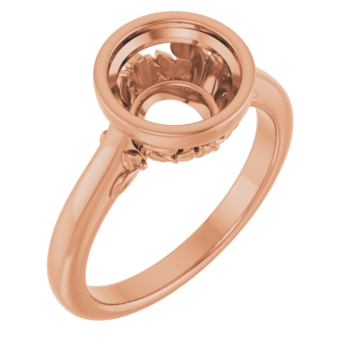 Bezel-Set Engagement Ring