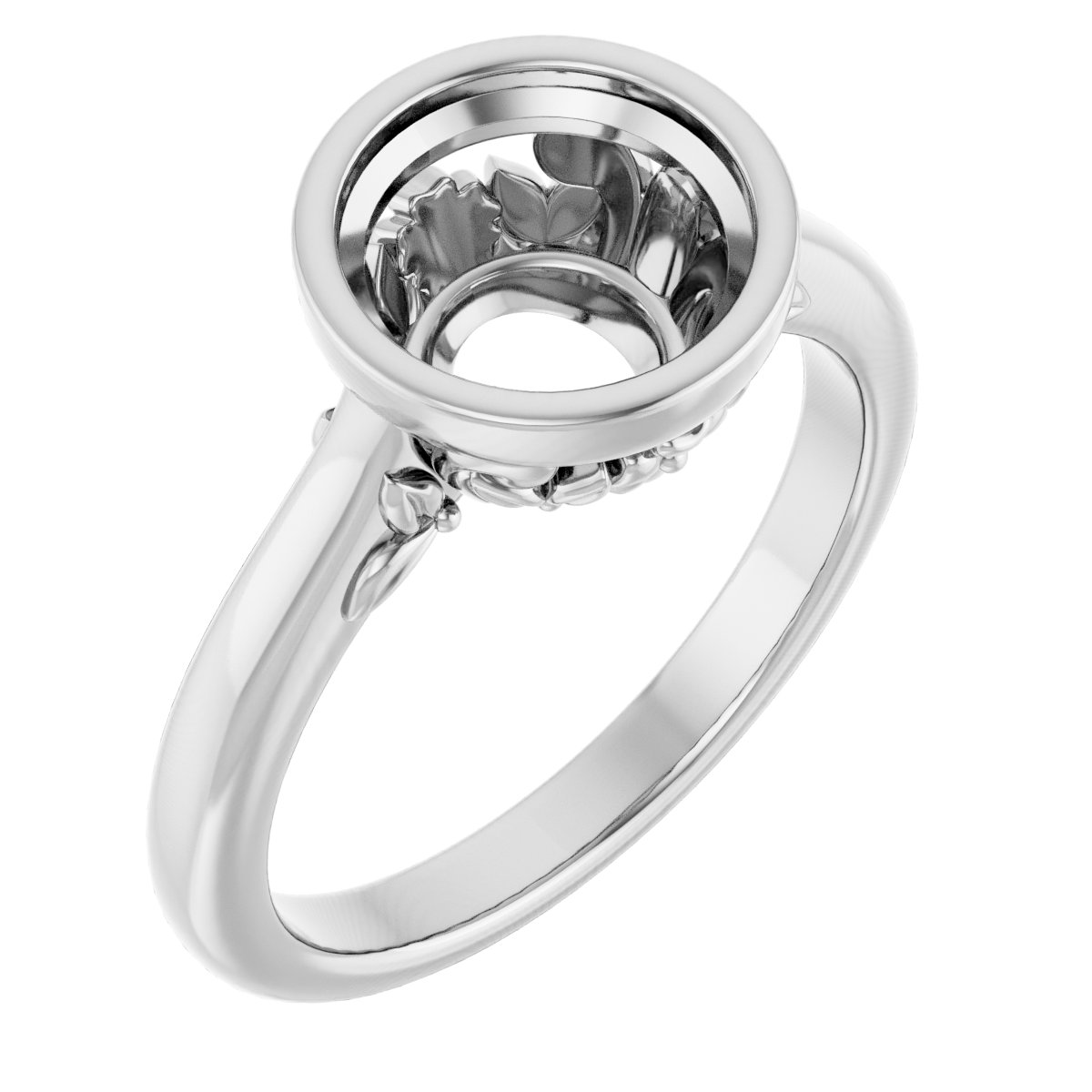 Bezel-Set Engagement Ring