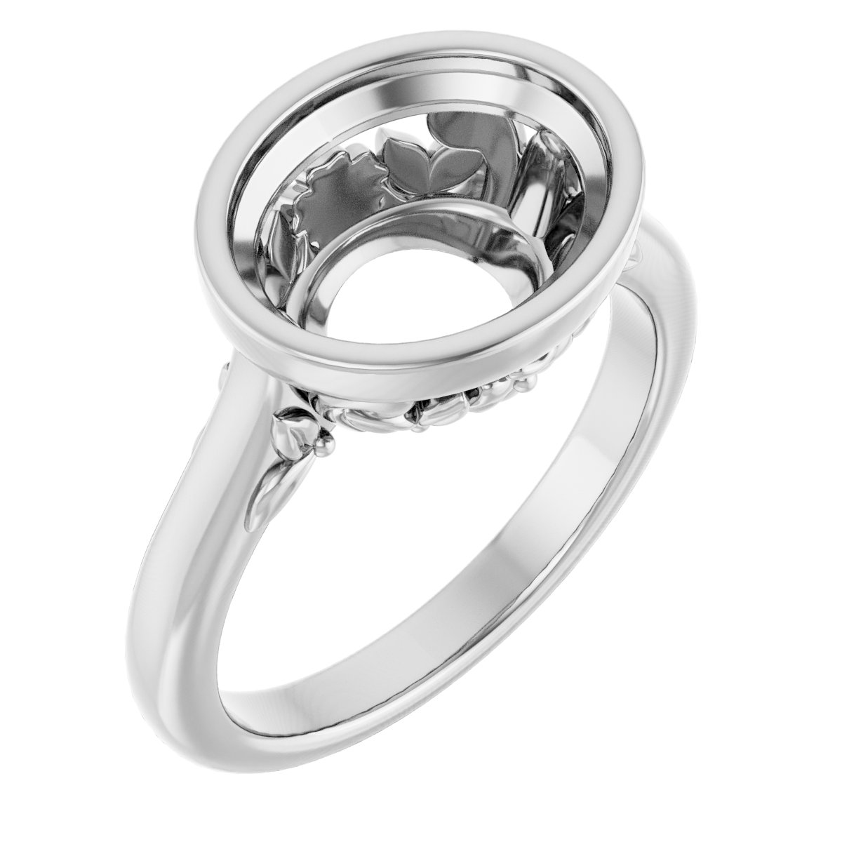 Bezel-Set Engagement Ring