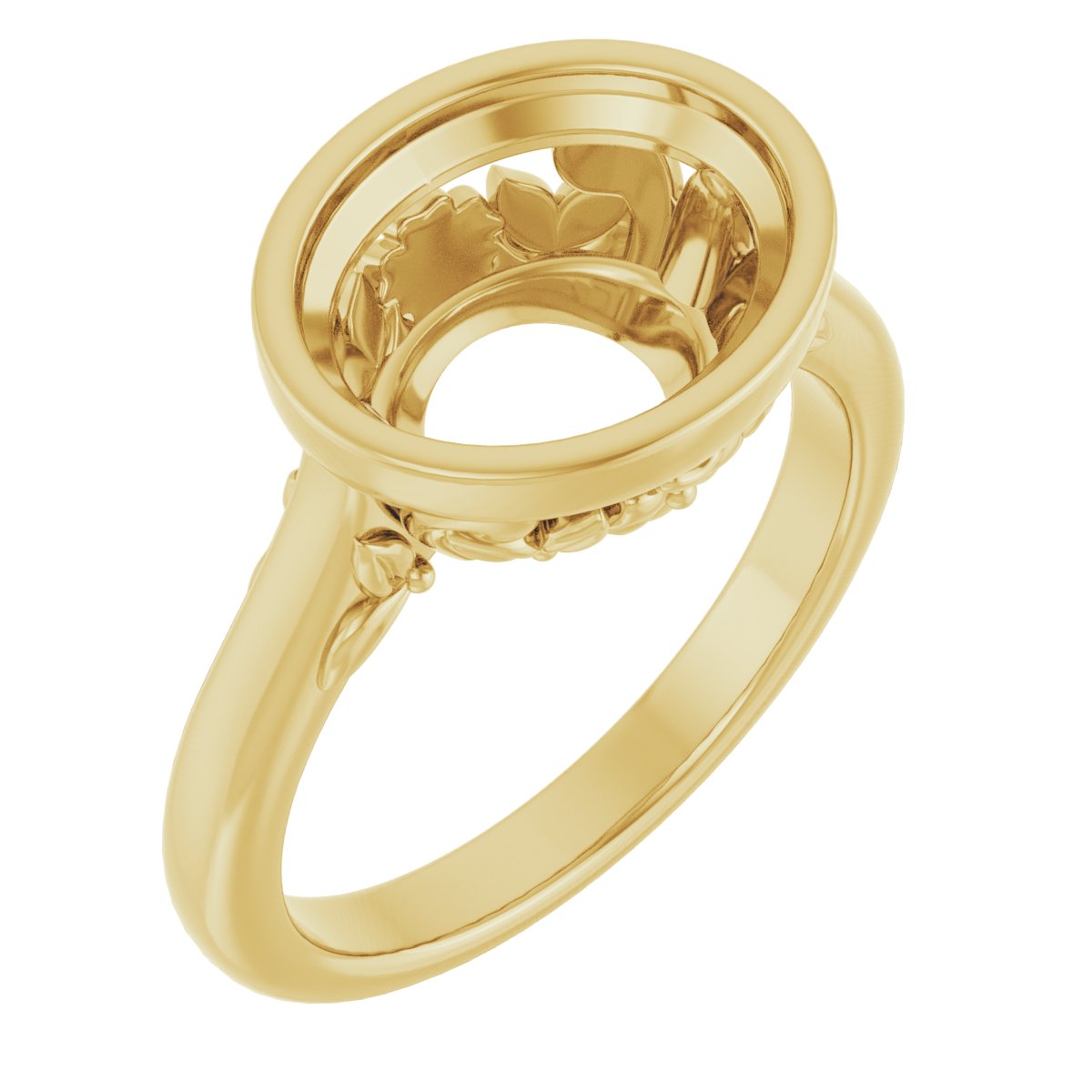 Bezel-Set Engagement Ring