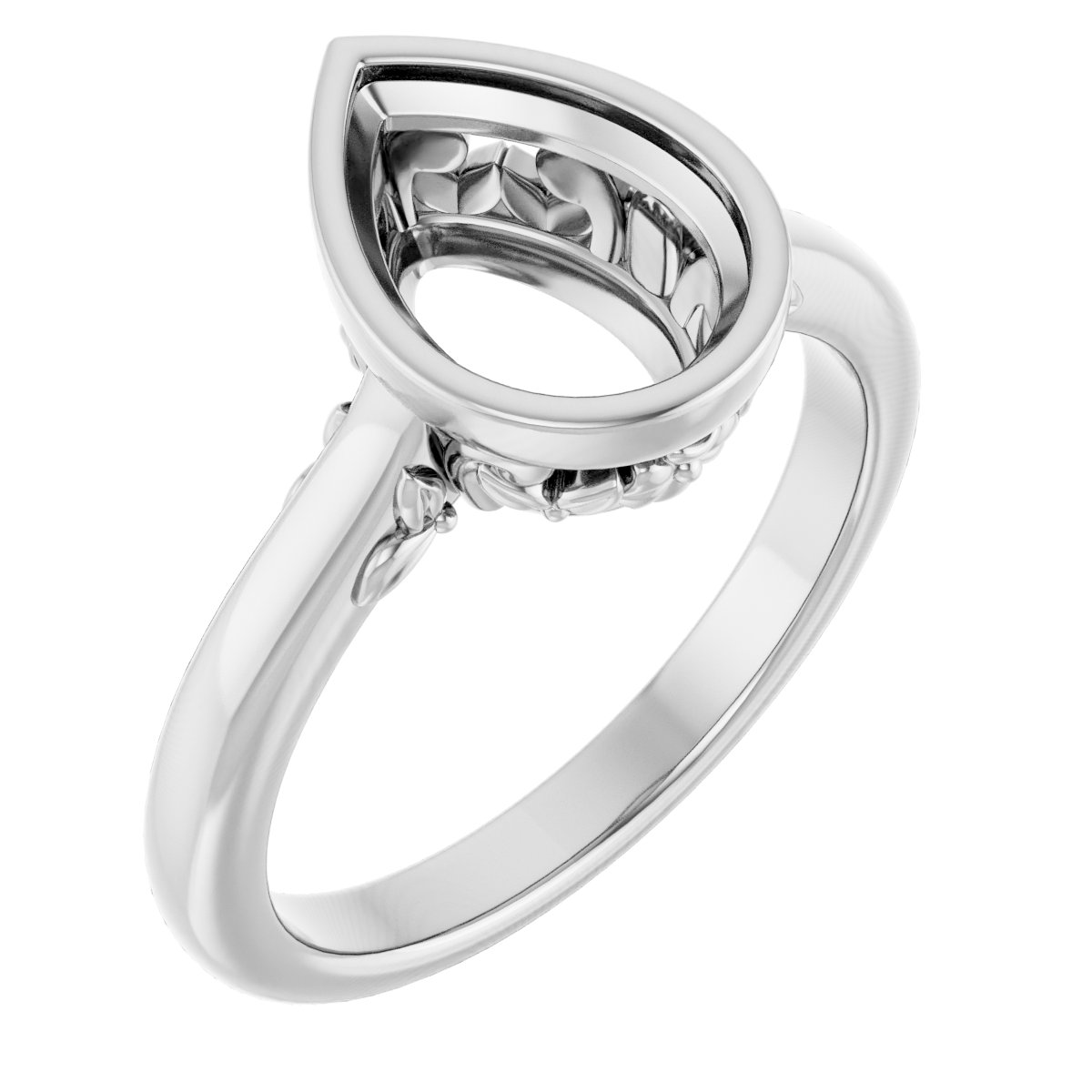 Bezel-Set Engagement Ring