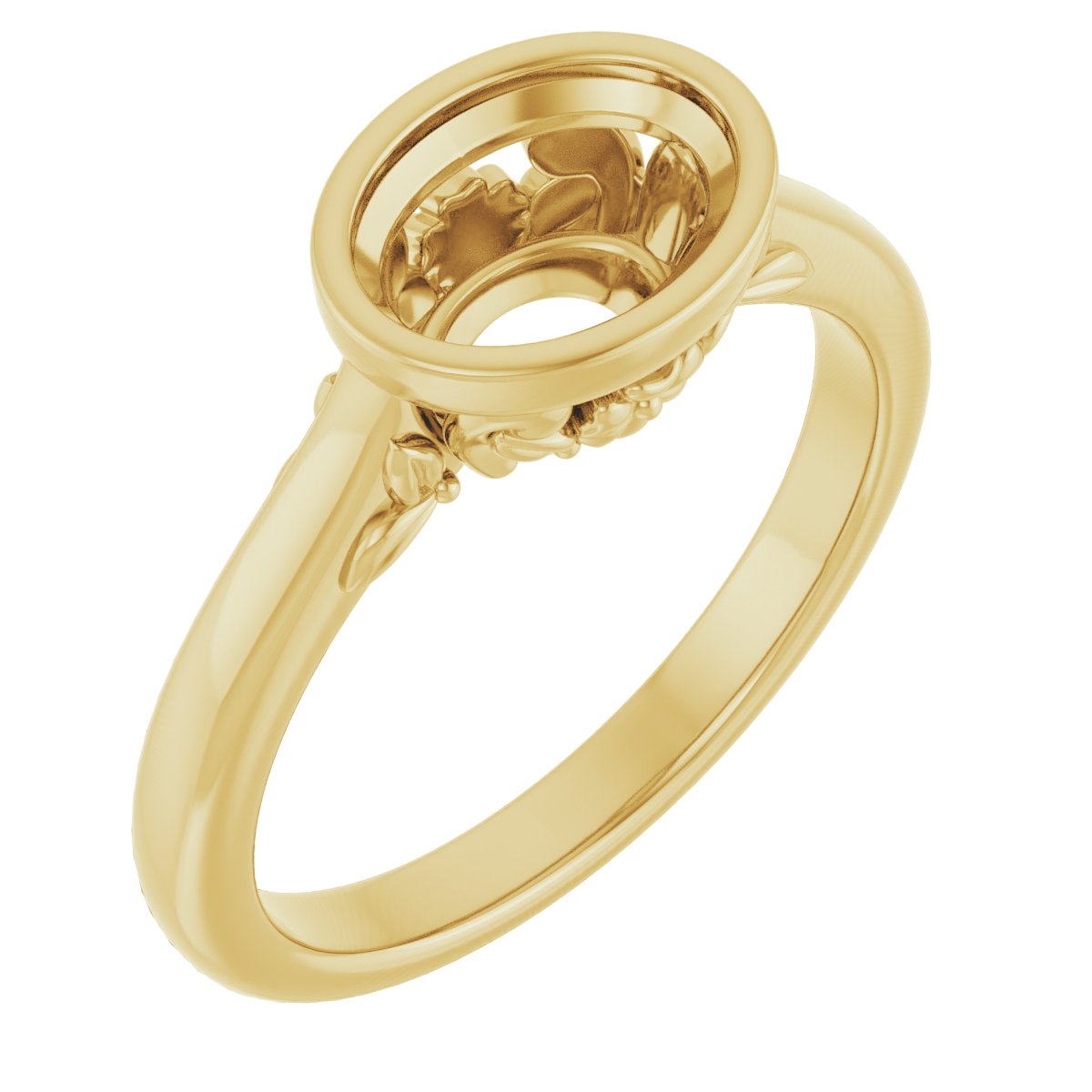 Bezel-Set Engagement Ring