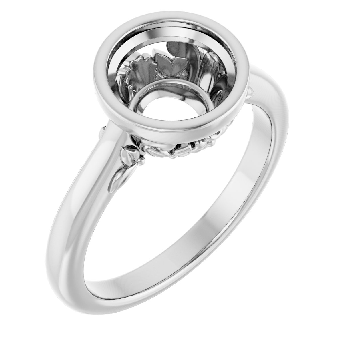 Bezel-Set Engagement Ring