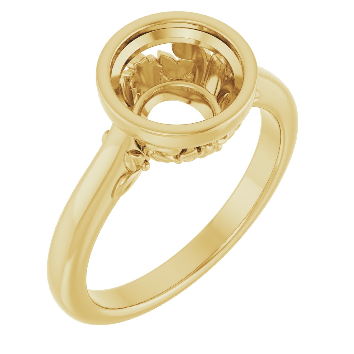Bezel-Set Engagement Ring