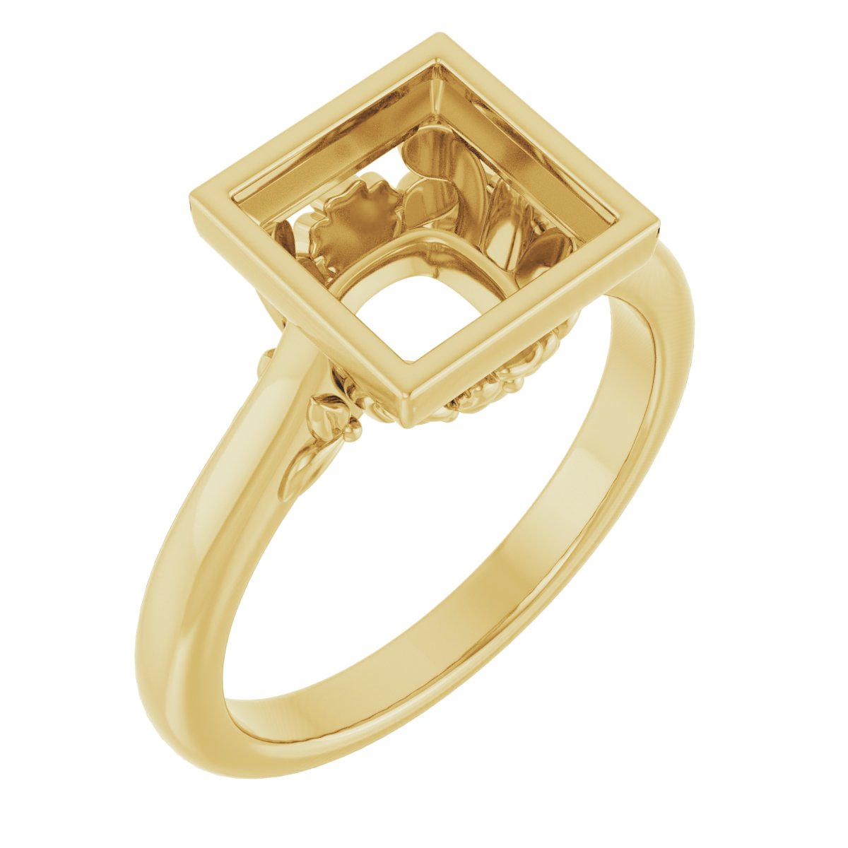 Bezel-Set Engagement Ring