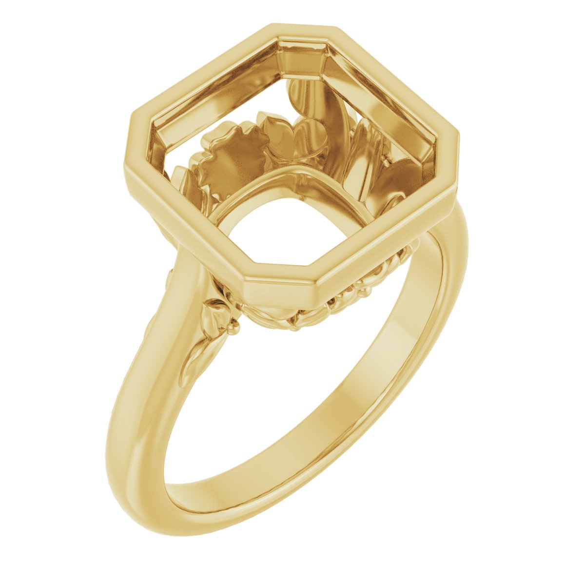 Bezel-Set Engagement Ring