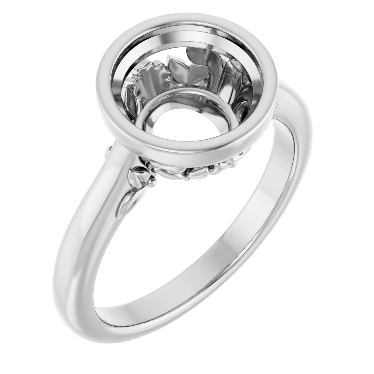 Bezel-Set Engagement Ring