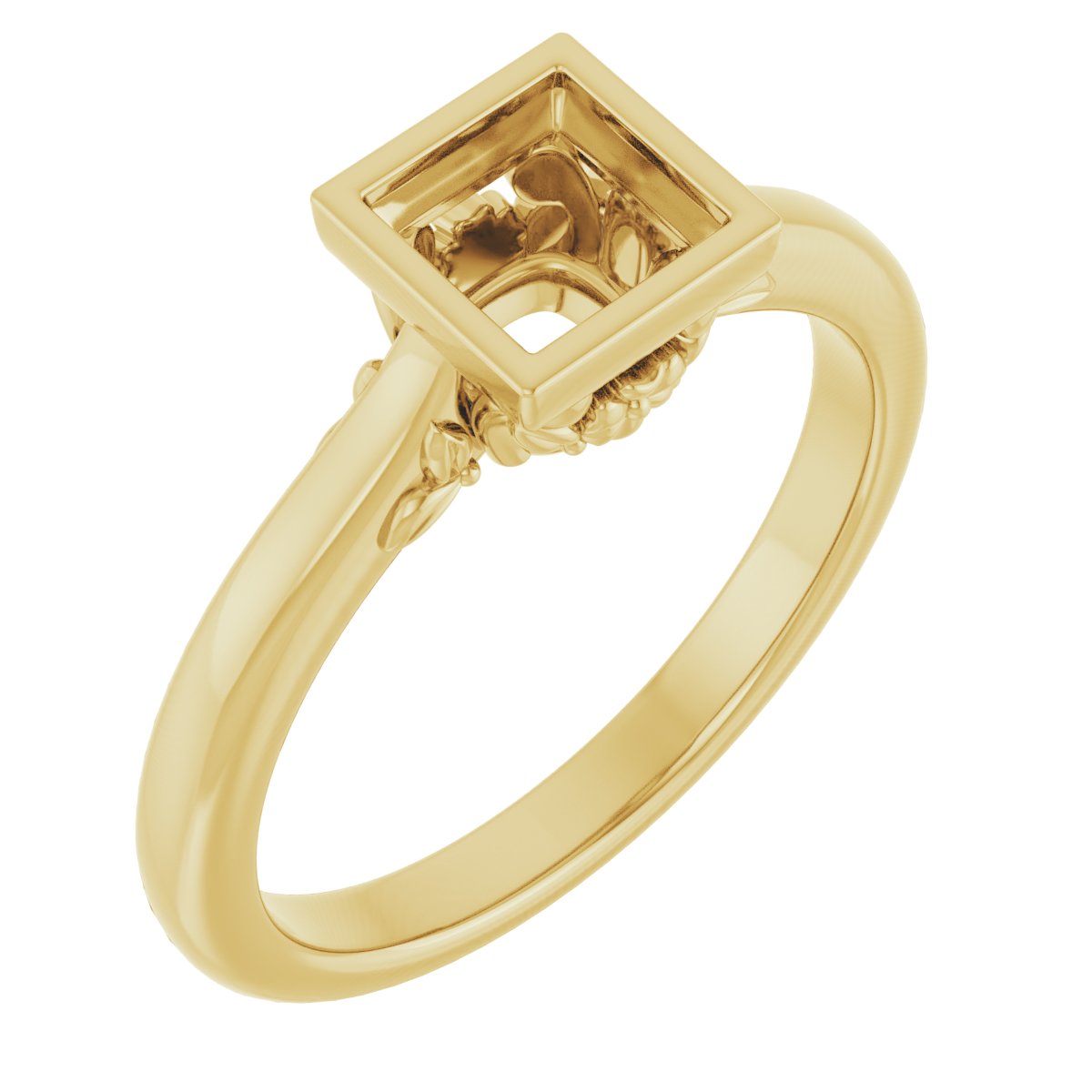 Bezel-Set Engagement Ring