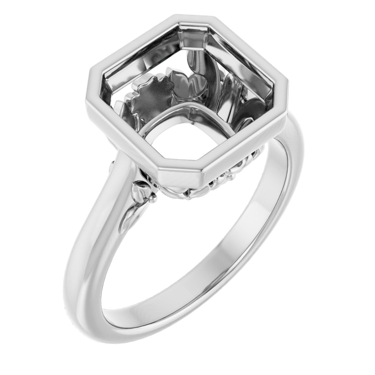 Bezel-Set Engagement Ring