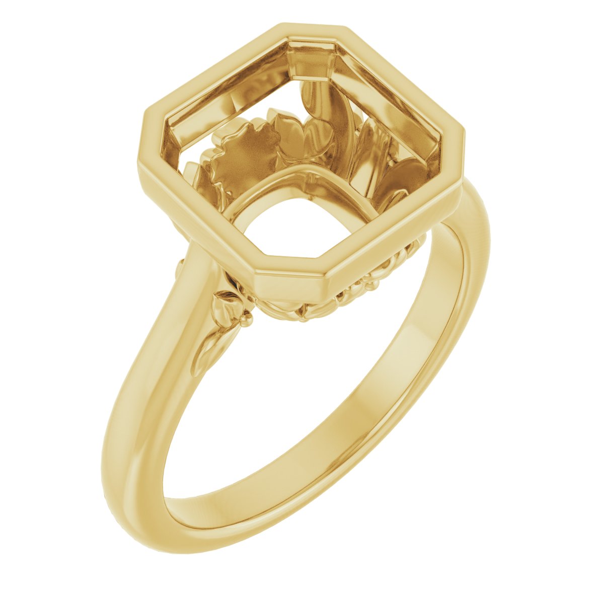 Bezel-Set Engagement Ring