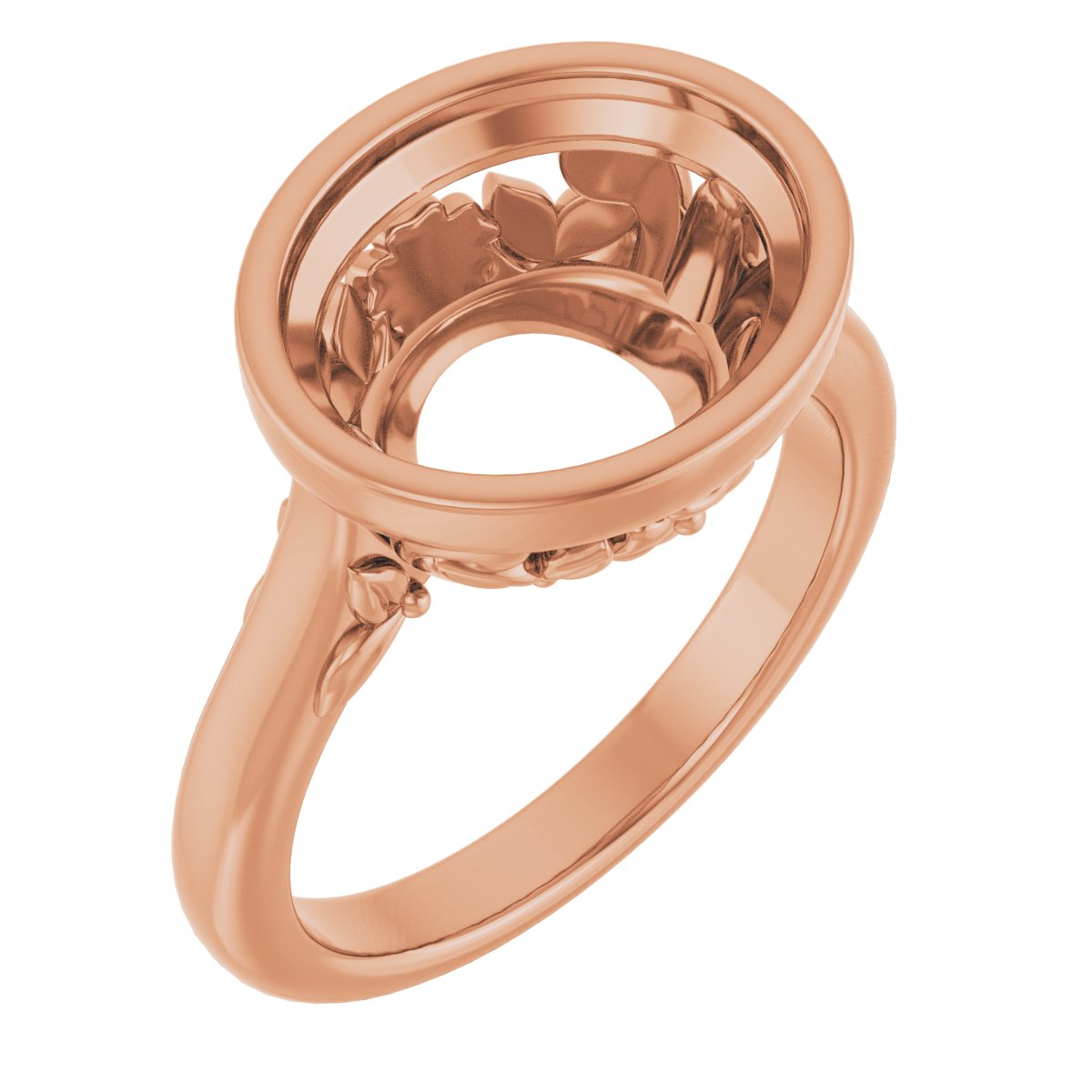 Bezel-Set Engagement Ring