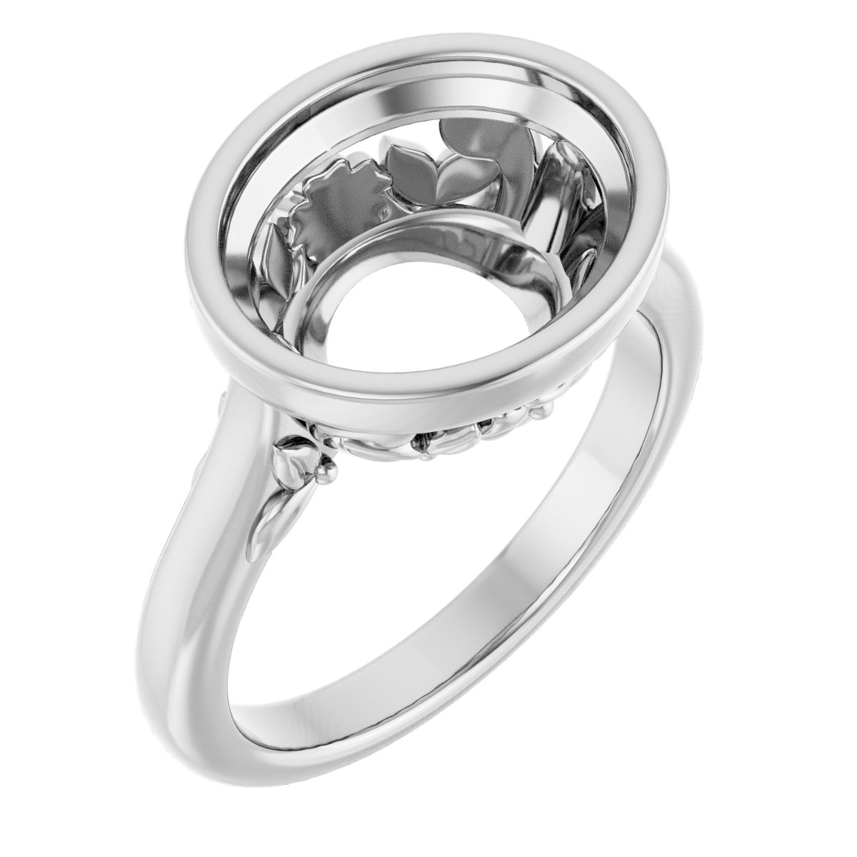 Bezel-Set Engagement Ring