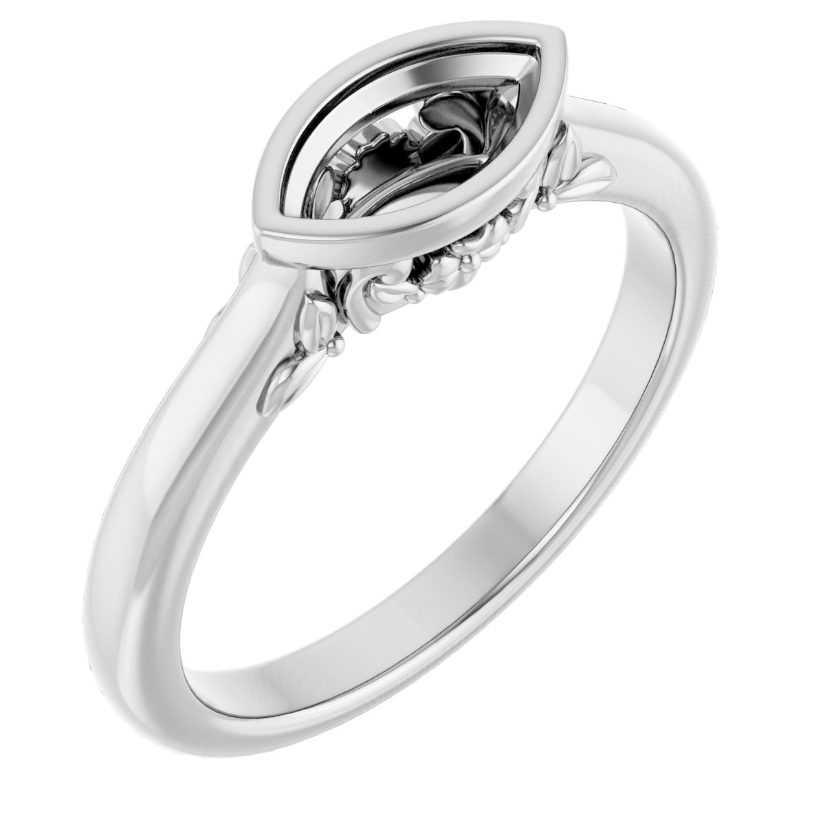 Bezel-Set Engagement Ring