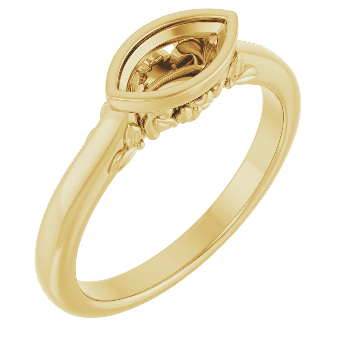 Bezel-Set Engagement Ring
