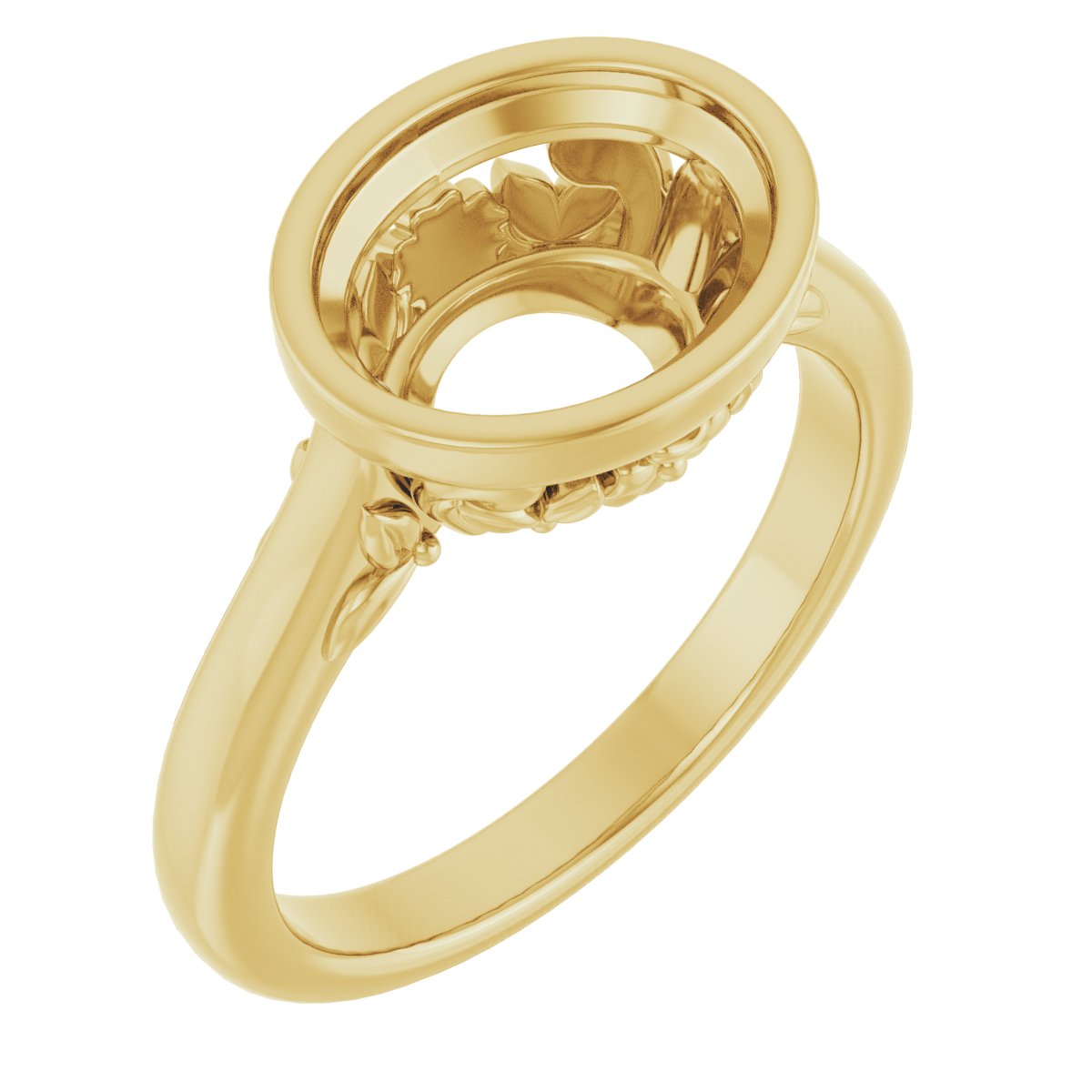 Bezel-Set Engagement Ring