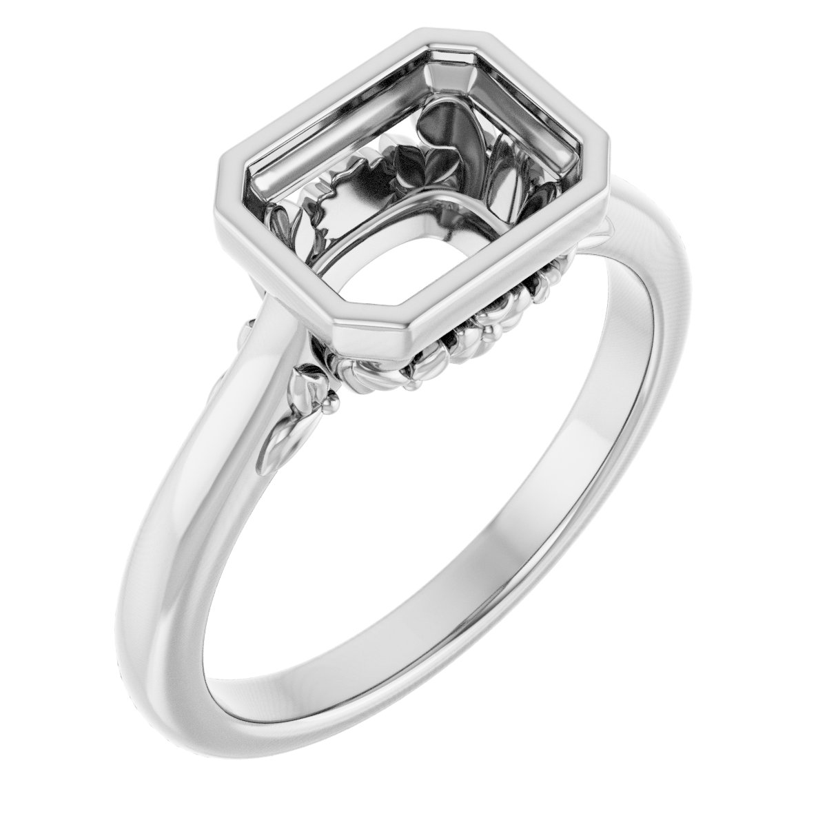 Bezel-Set Engagement Ring
