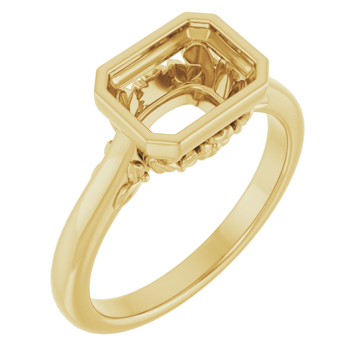 Bezel-Set Engagement Ring
